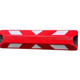 Plastic wheel stop for parking lot